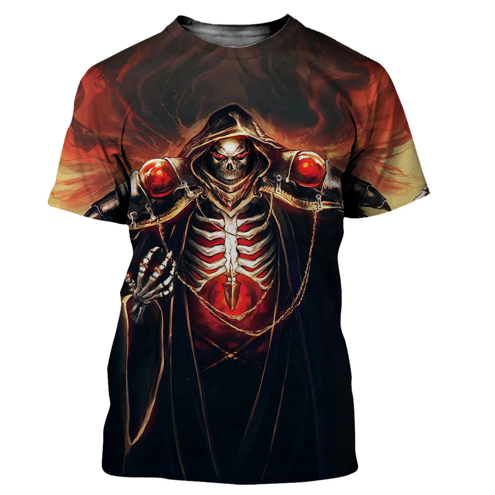 Overlord-camisetas de Anime para hombre y mujer, ropa de calle con estampado de Albedo 3D, camiseta de gran tamaño a la moda, camisetas Harajuku,