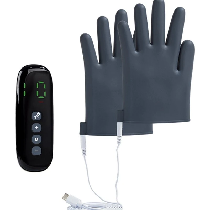 A27U Upgraded Electric Pulse Massage Gloves EMS TENS Nerve Muscle Stimulator Body Massager With Remote Controller For Neck Back