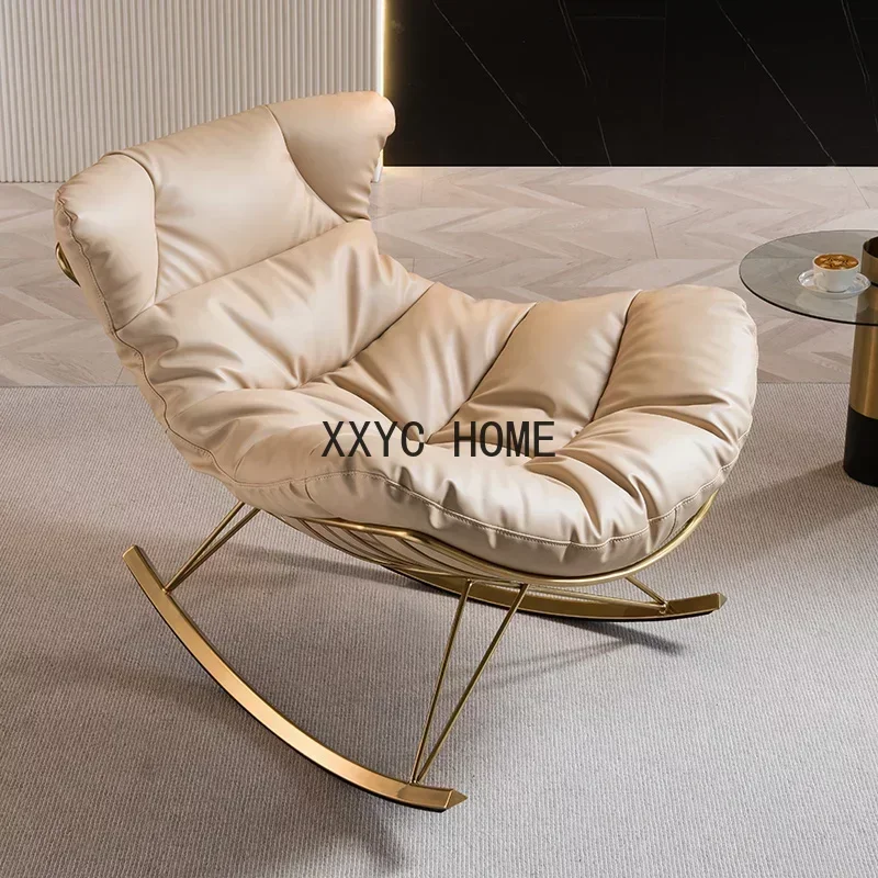 

zqEuropean-Style Balcony Lazy Rocking Chair Recliner Home Rocking Chair Living Room Leisure Single-Seat Sofa Chair