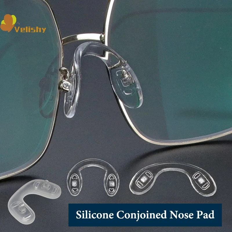 4 قطعة منصات أنف للنظارة من السيليكون غير قابلة للانزلاق على شكل حرف U-مجموعات إصلاح للنظارات ملحقات مريحة وناعمة وقابلة للتنفس للنظارات #2
