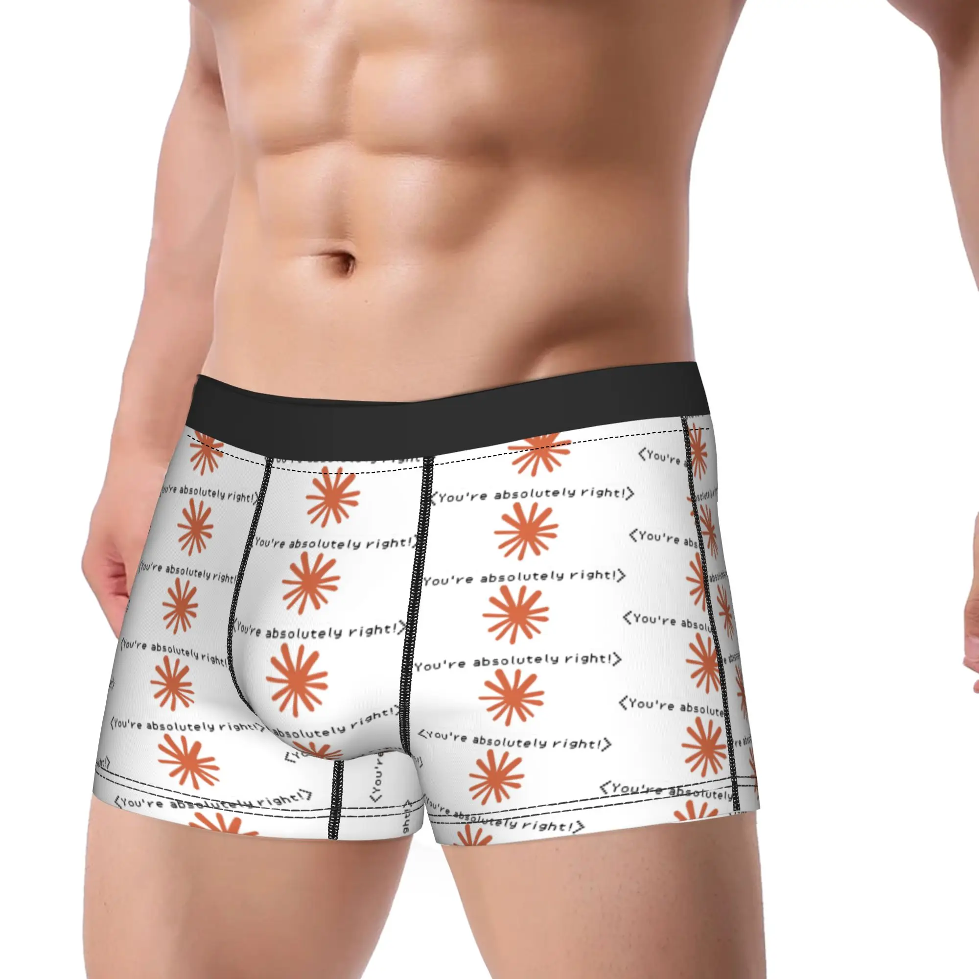 Claude Code Ai Boxer Brief  Underwear Hot Sale Males Elastic Boxer Shorts Custom Plus Size Panties