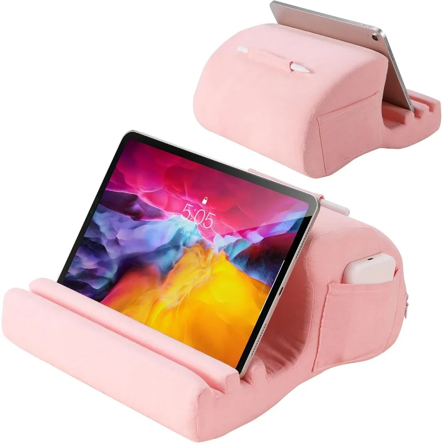 

CreaDream Tablet Pillow Stand Pillow Pad for IPad Tablet Holder for Bed Lap and Desk with 3 Viewing Angles Tablet Accessory Com