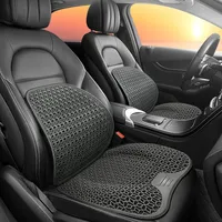 Summer Car Lumbar Support with Honeycomb Gel Ice Silk Breathable Back Cushion for Driving&Office Chair Ventilated Seat Backrest