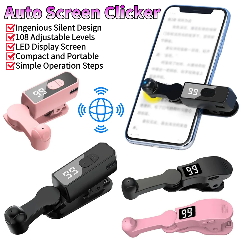 

Phone Screen Device Speed Clicker for Smart Phone Fast Click Simulation Finger Continuous Click Smart Automatic Screen Clicker