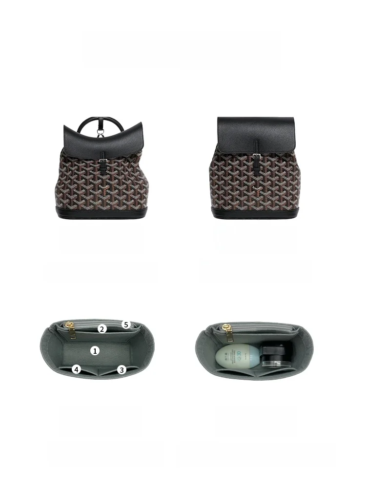

Goya Alpin Double oulder Bag Inner Storage Medium Pouch Supportive Insert Bag Versatile Medium Size Closet Organizer