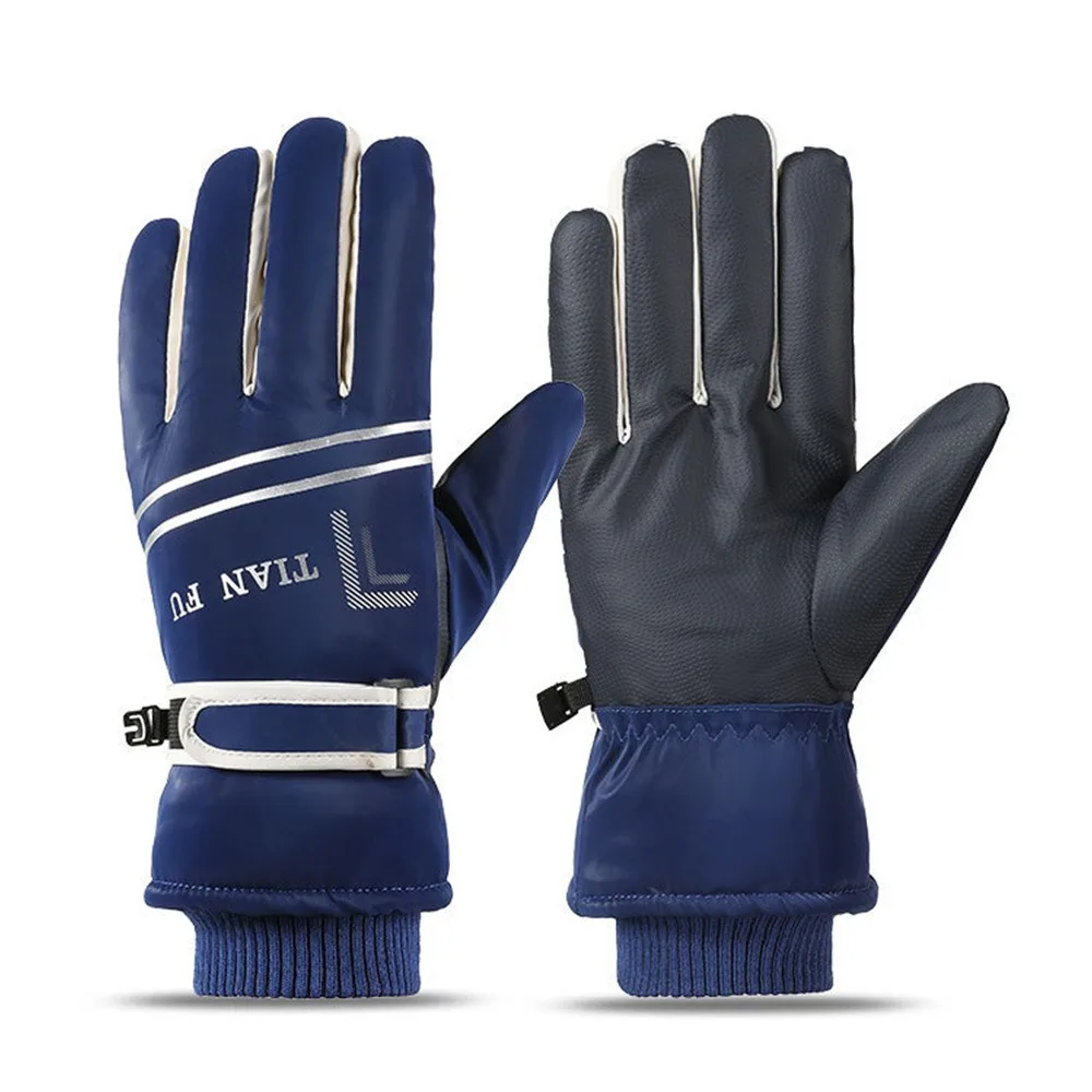 

Fashion Warm Winter Gloves Lining Fleece Nonslip Snowboard Ski Gloves Thickened Thermal Waterproof Cycling Gloves Outdoor