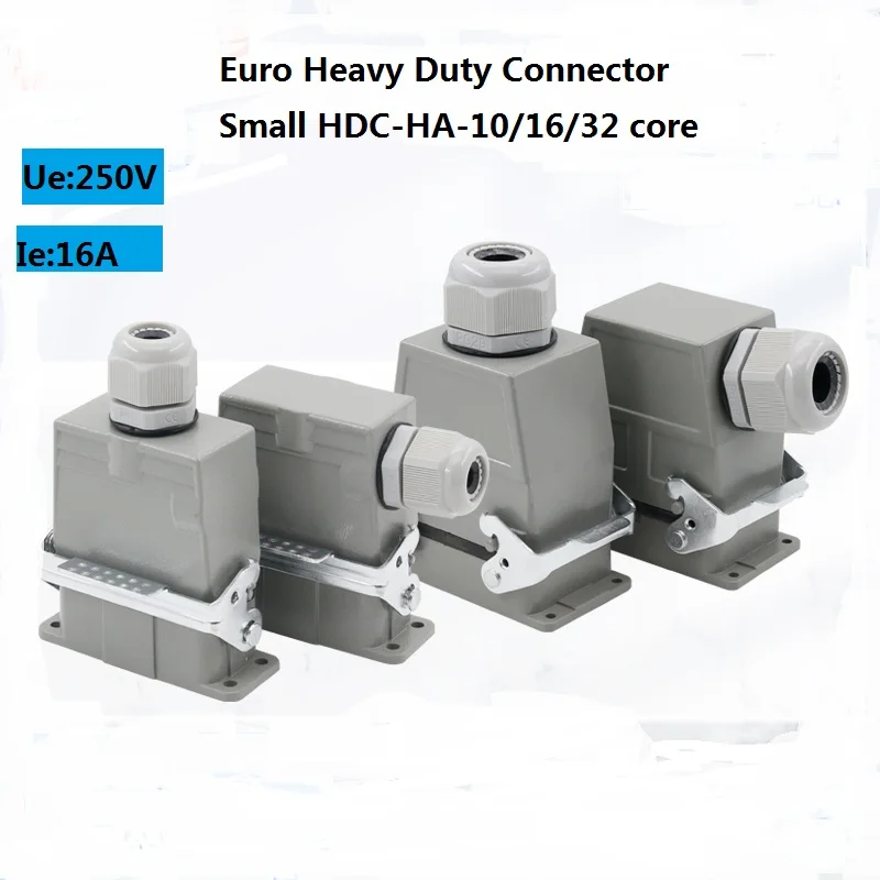 HDC-HA specifiche europee connettore per impieghi gravosi 10/16/32 core 250V 16A