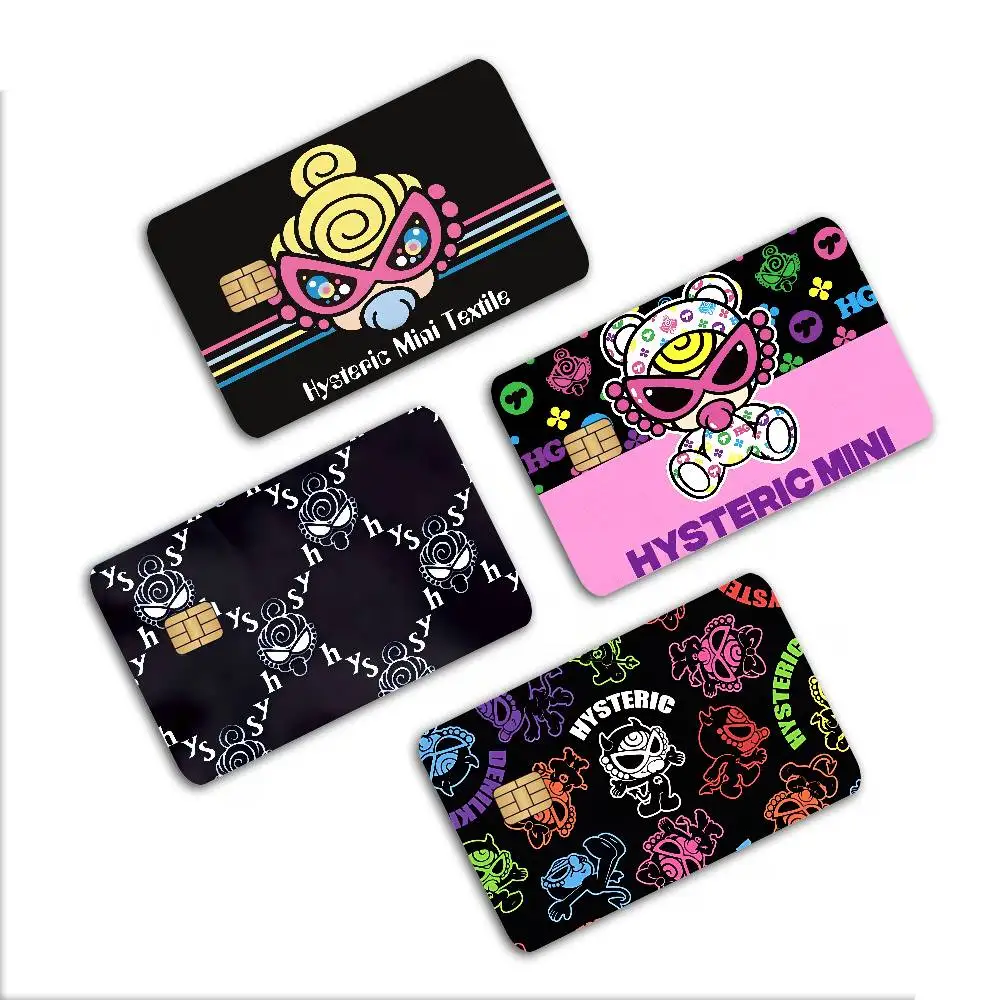 Japan Fashion Hysteric Mini Fashion Matte Gold Silver Black Matte Film Skin Sticker Tape for Bank Credit Debit Card