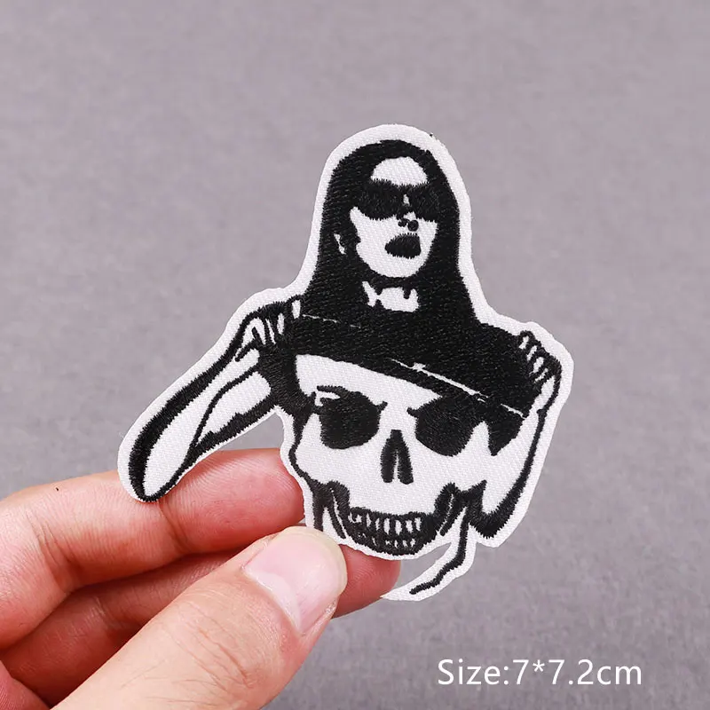 Sexy Embroidery Patch Iron On Patches For Clothing Thermoadhesive Patches On Clothes Hip Hop Punk Patch For Clothing Badges