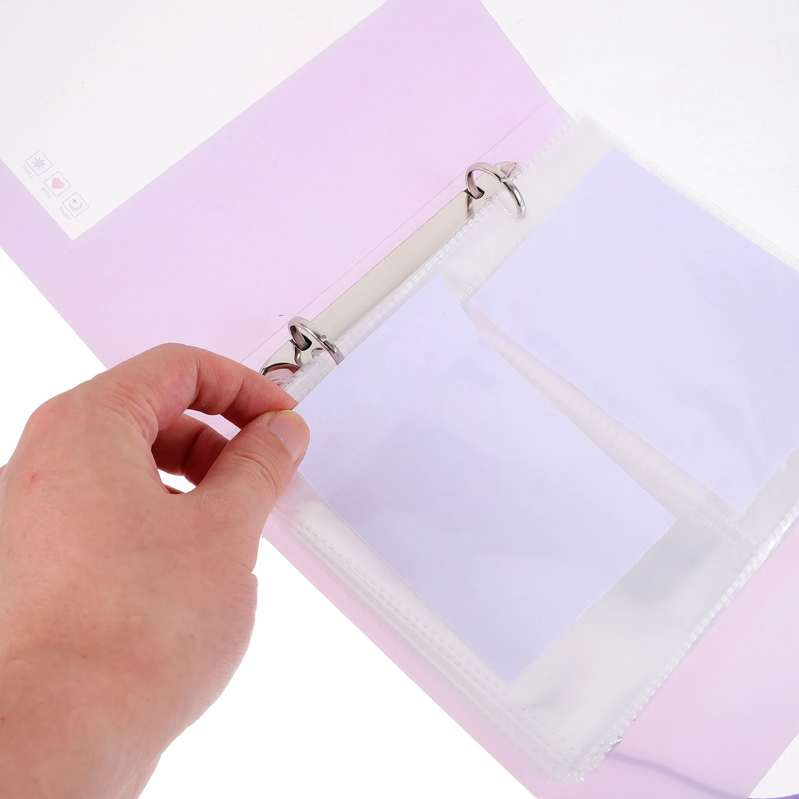 Postcard Collection Album Photo Card Storage Book Small Picture Organizer for Memories Tickets Receipts Cards Family Friends