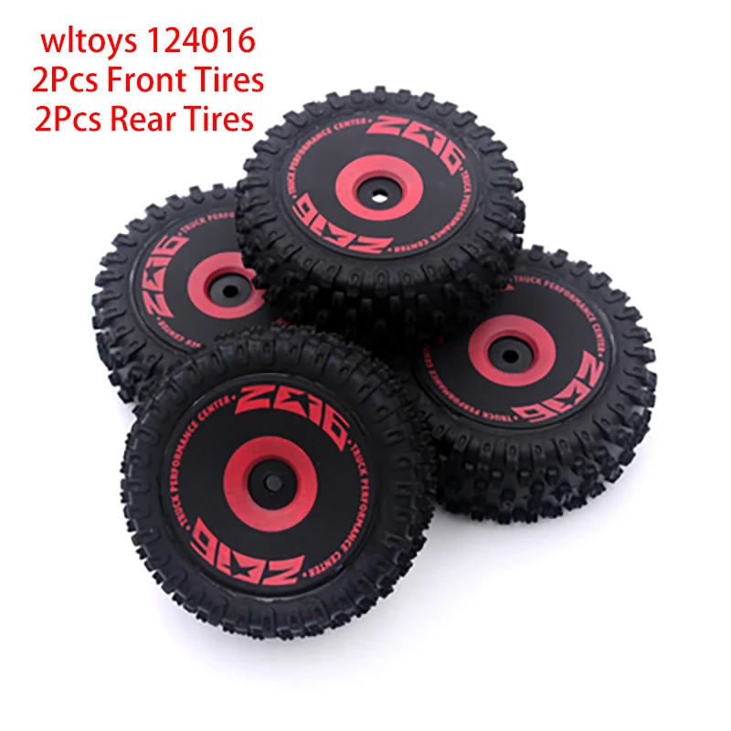 RC Car Wheels Orginal Tires for WLtoys 124016 124017 124019 124018 144001 144010 Remote Control Car Upgrade Parts Rubber Tyre