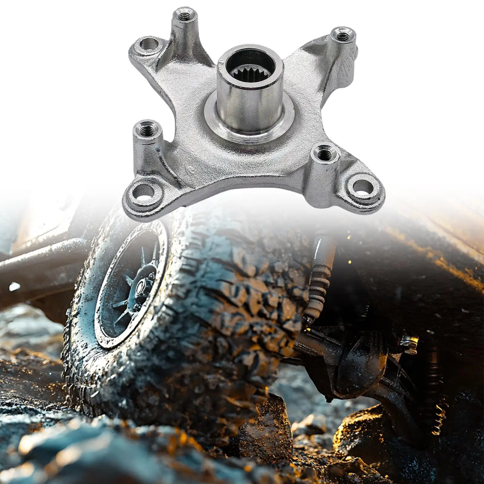 Wear Resistant Rear Hub Solid Replacement ATV Accessory for Polaris Hawkeye 300 Sportsman 300 400