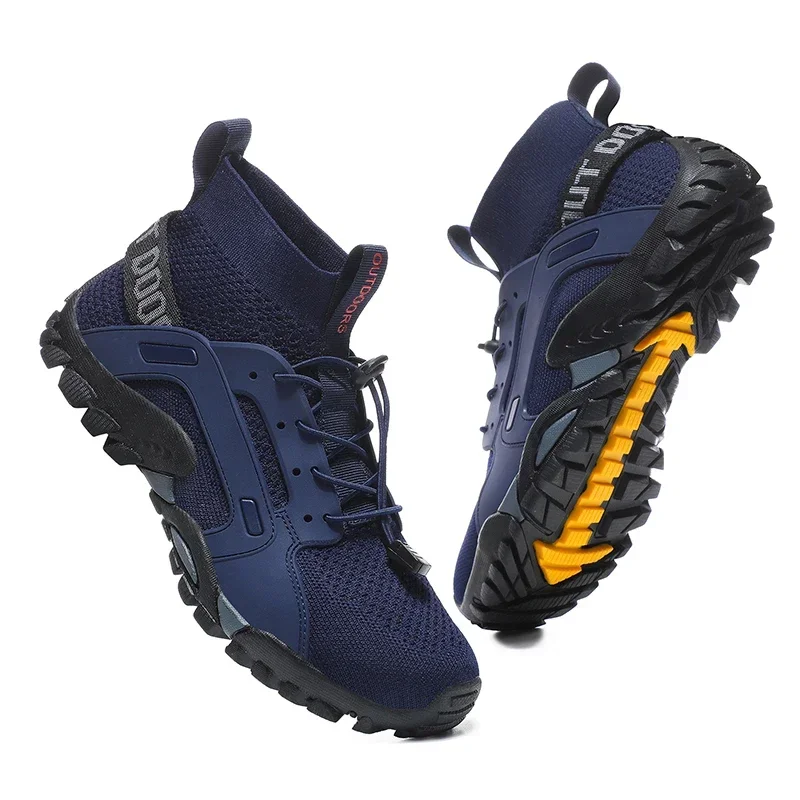 Camping Hiking Mens Sneakers Trail Trekking Mountain Climbing Shoes Mesh Breathable Summer Footwear Size 38-48 Free Shipping