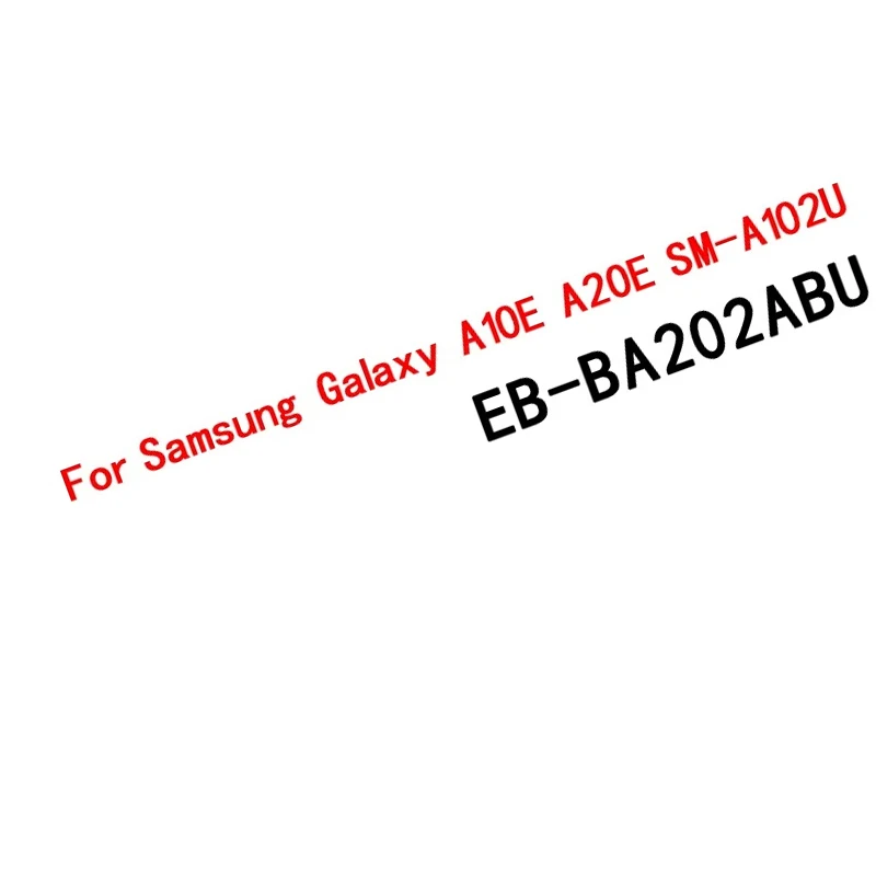 100% New High Quality EB-BA202ABU Battery For SAMSUNG GALAXY A20E/SM-A202K/A10E/SM-A102U Replacement batteria+Free tools