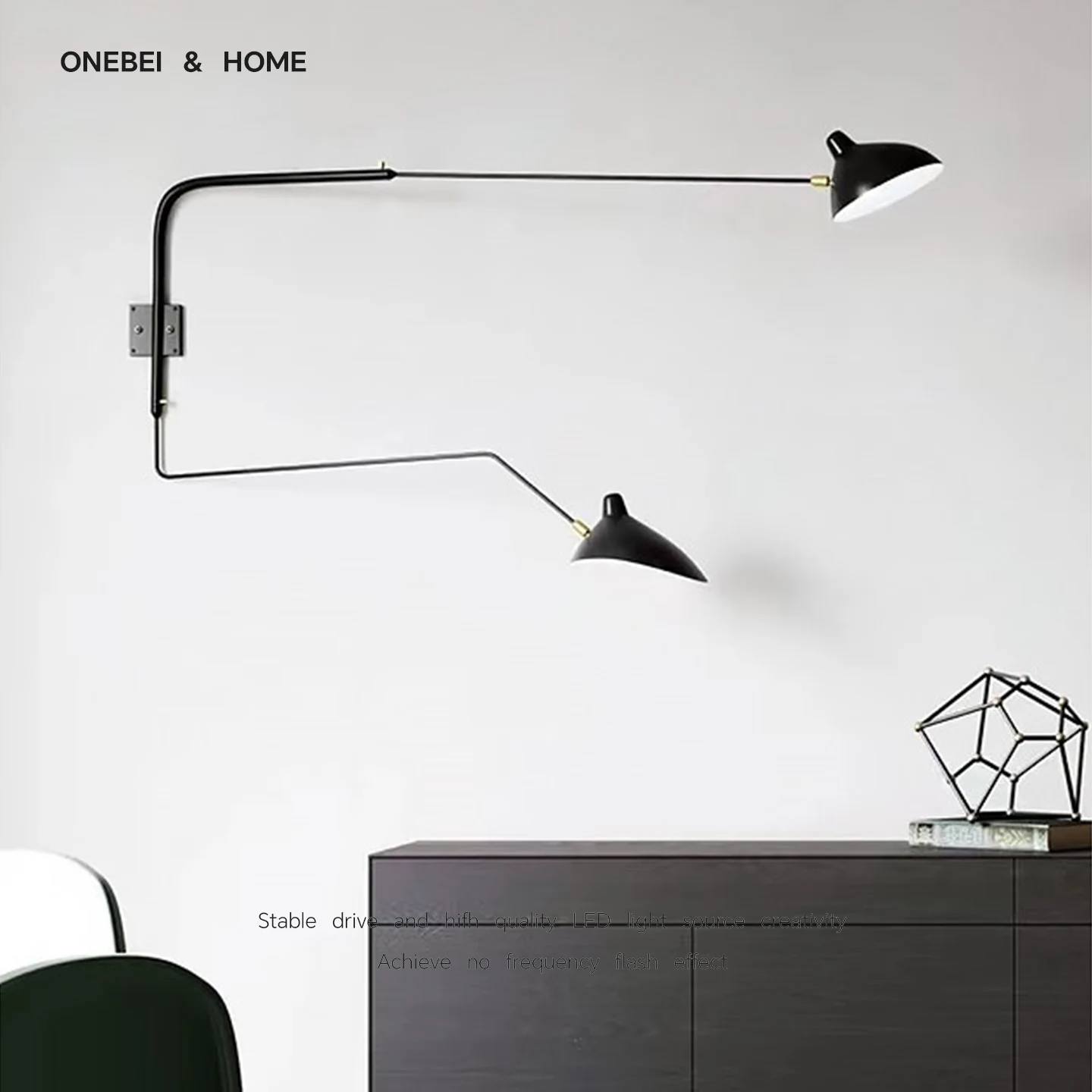 Lndustrial Style Wall Lamp DaWn Spider Retro Wall Lamp Adjustable Long Arm Lamp Living Room Dining