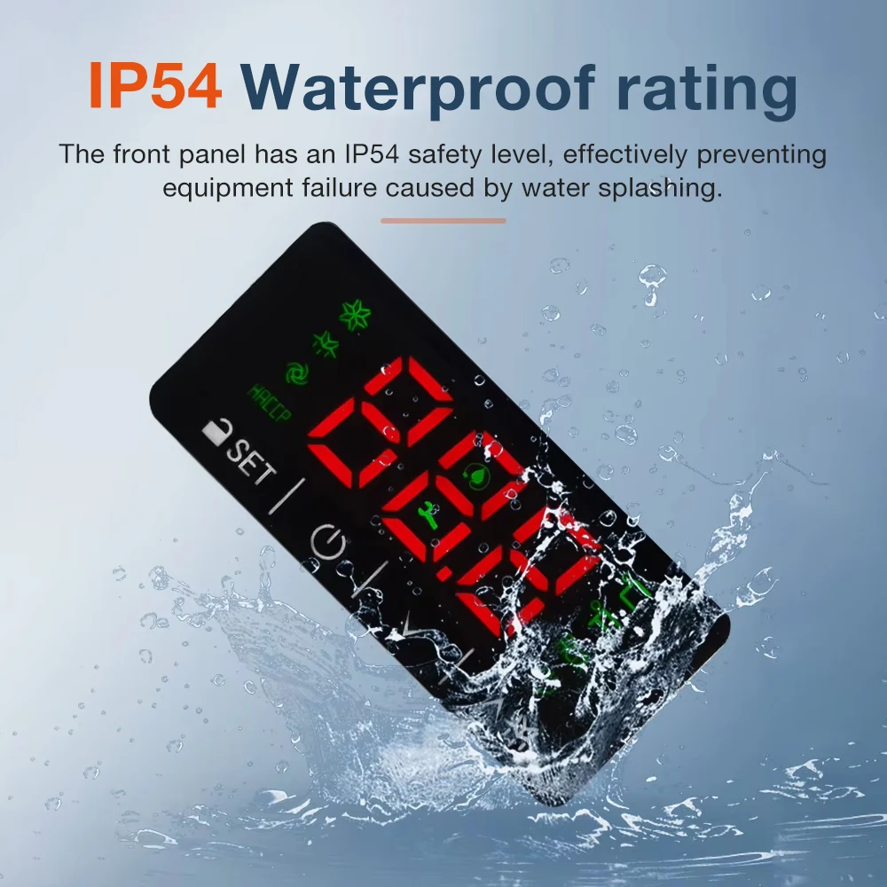 Digitale temperatuurregelaar Microcomputer Touchscreen Thermostaat Koeling Koeling Ontdooien Alarm 220V NTC-sensor