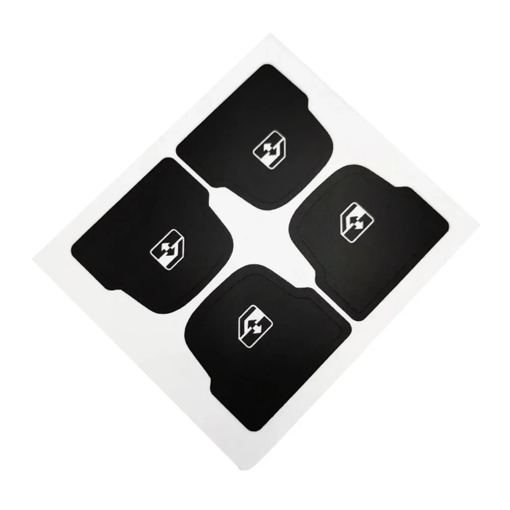 for Corvette C7 Vehicle Interior Button Repair Decal Sticker UV Resistant Black Base with Illuminated White Characters