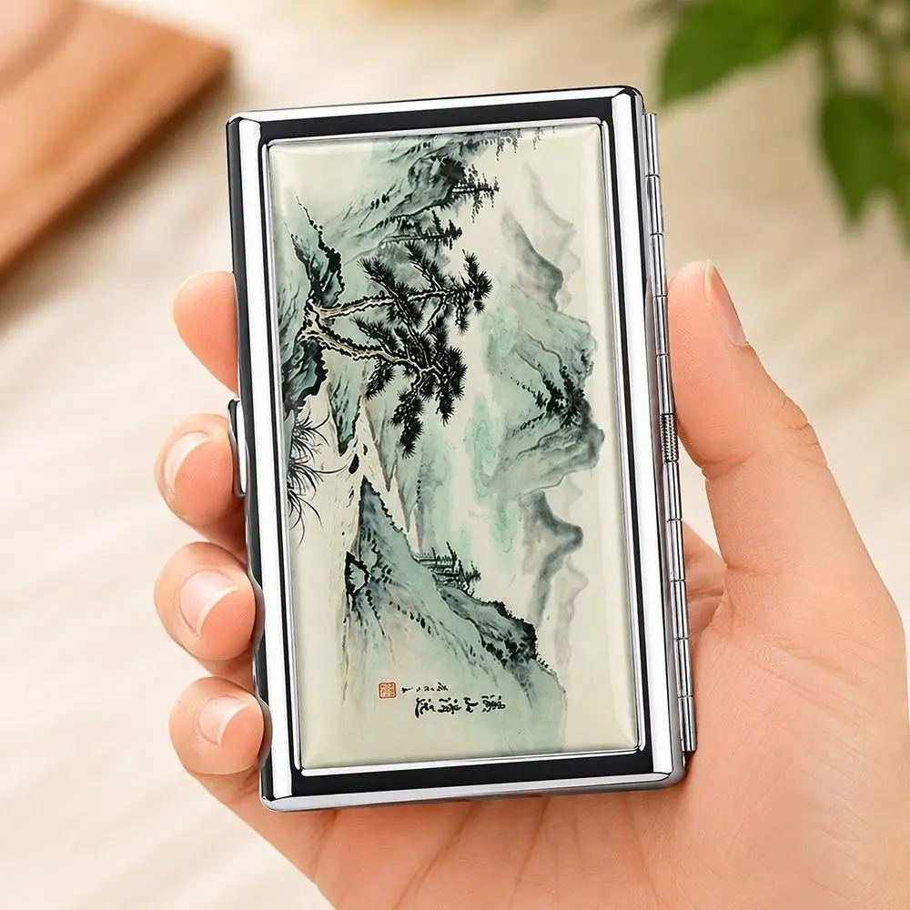 Vintage-Style Vintage Card Case Versatile Design Easy Snap Cash Case Multi-function Metal Material Metal Case Business Cards