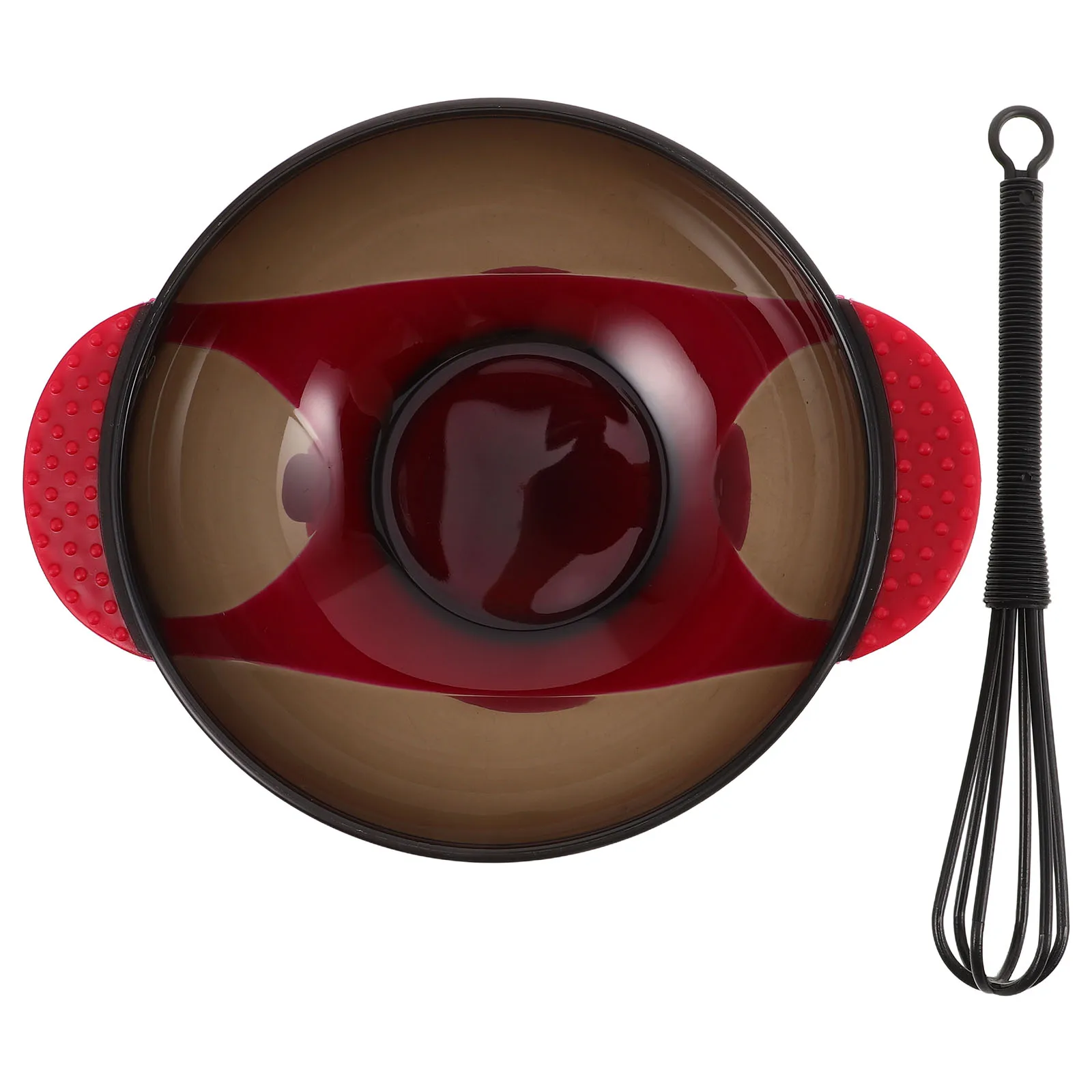 

2pcs Bowl Set With Stirrer Color Bowls For Salon Home Coloring Dyeing Kit Durable Plastic Mixing Tools Easy Clean Compact