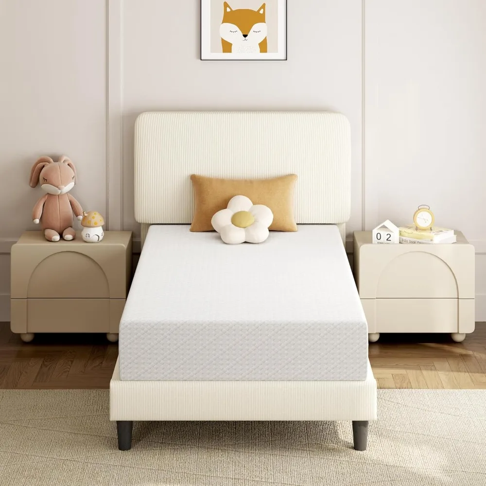 

10-inch Double Mattress, Three-layer Foam Gel Memory Foam, Green Tea Formula, Medium Firmness, Boxed Double Mattress