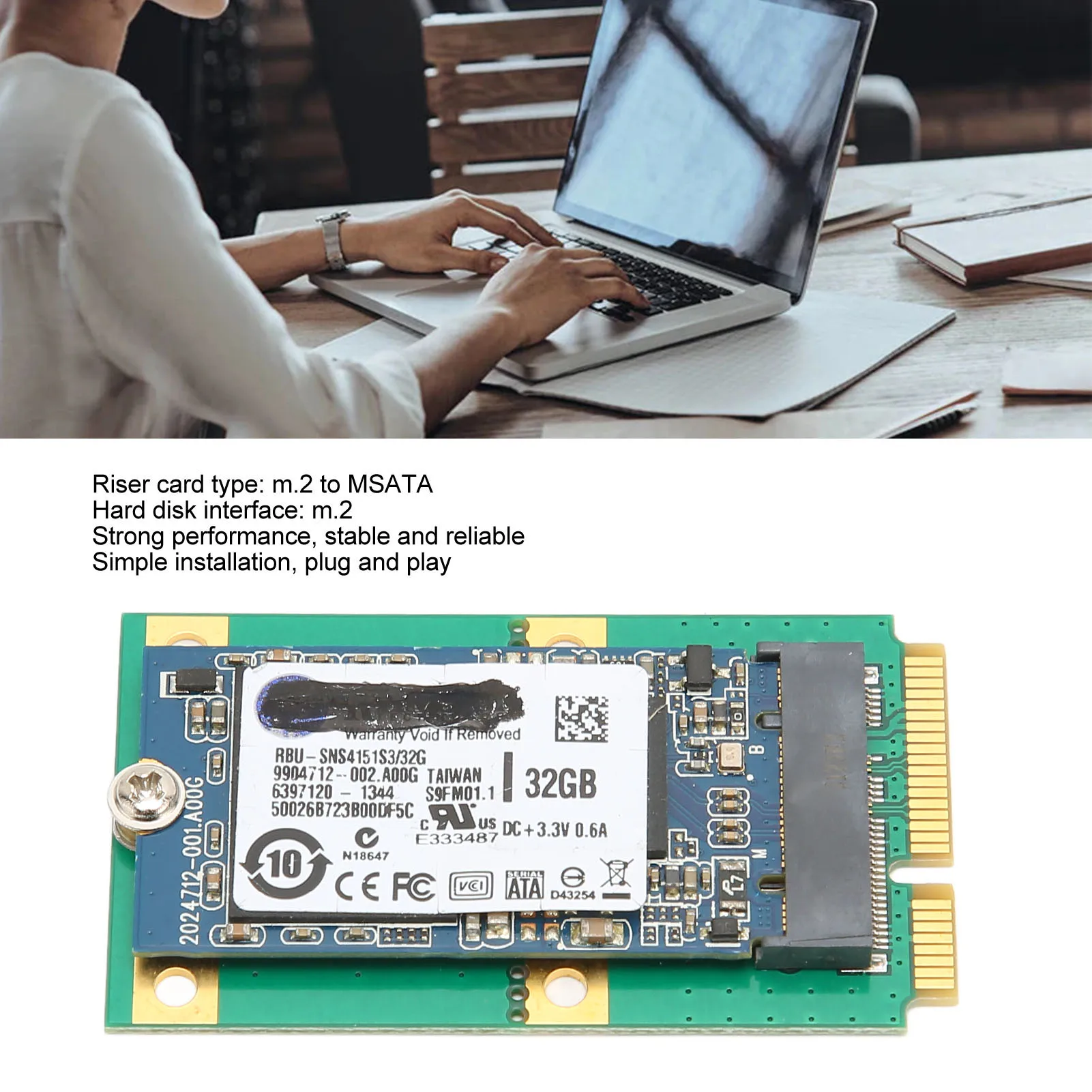 M.2 Hard Drive M.2 Hard Drive M.2 to MSATA Adapter Card Stable Small Easy Installation SSD Desktop Computer Accessories M.2 SSD
