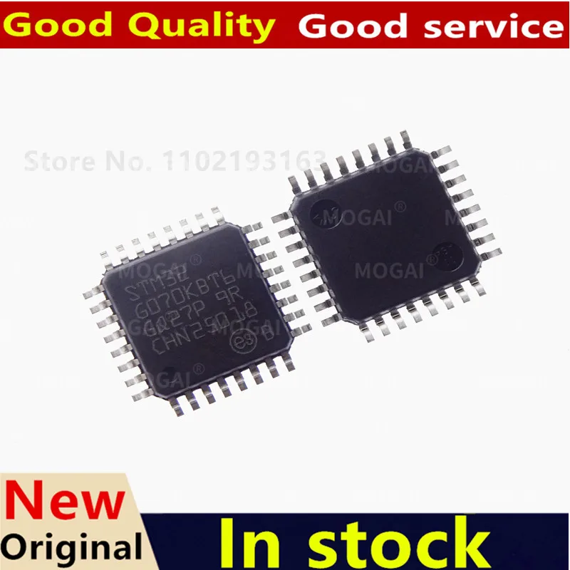 (5piece)100% New STM32G070KBT6 STM32G070RBT6 STM32G070CBT6 STM32G070 KBT6 RBT6 CBT6 QFP-64 Chipset