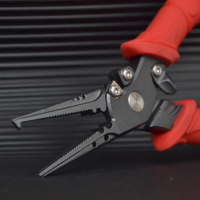 Mini Portable Multifunctional Fishing Pliers, Stainless Steel Hook Remover Line‑Cutter Split‑Ring Opener Angling Gear