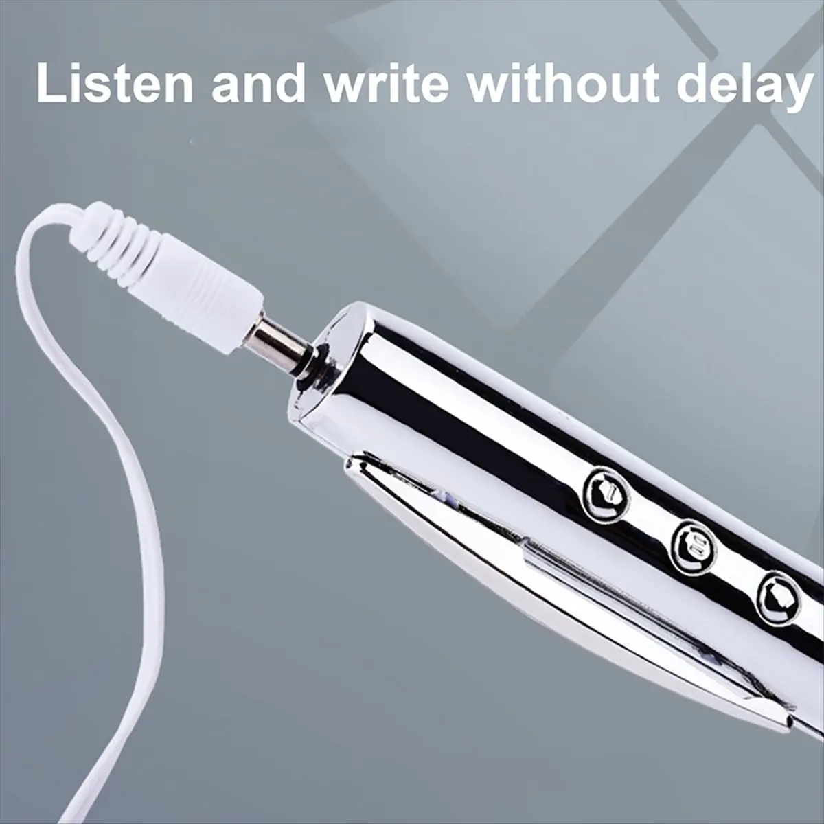N15R NEW-Pen MP3 Player USB Portable Music Player Multifunctional Student Writable Pen Player Silver