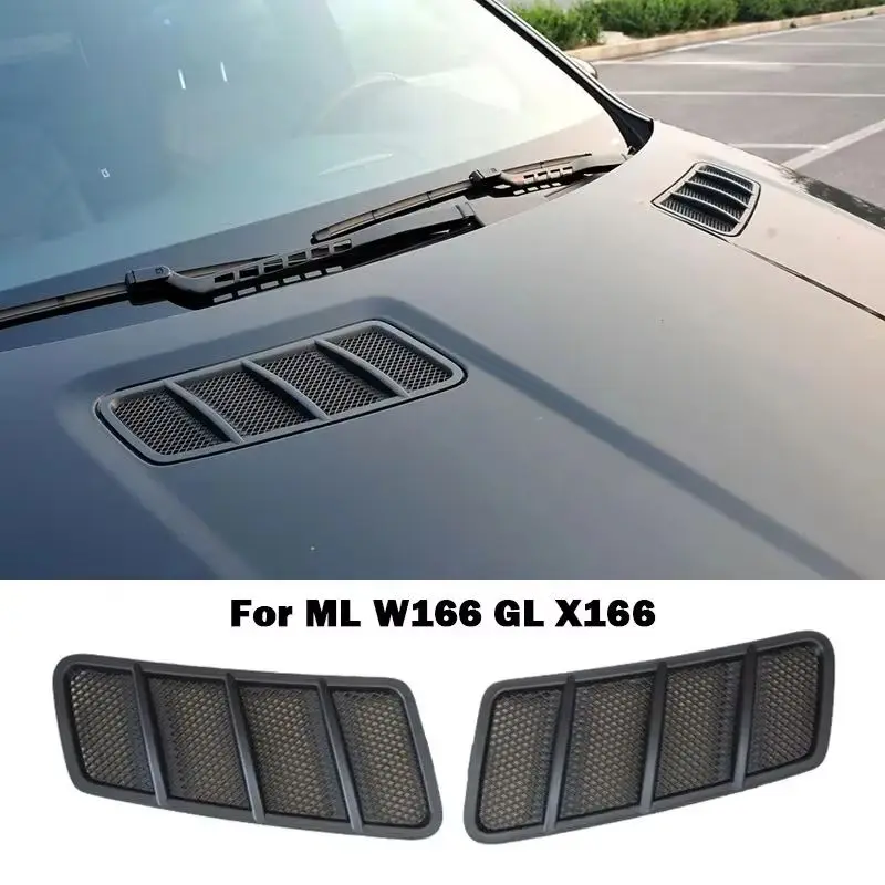 

For Mercedes Benz ML W166 GL X166 ML400 ML350 ML320 Hood Engine Air Outlet Air Inlet Grid Grills Cover A1668800105 A1668800205