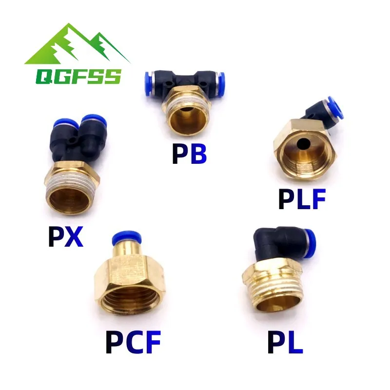 

Pneumatic Quick Release Fitting Connector 6mm 8mm 10mm 12mm OD Hose Tube to 1/8 1/4 3/8 1/2 Thread Air Compressor Joint Coupler