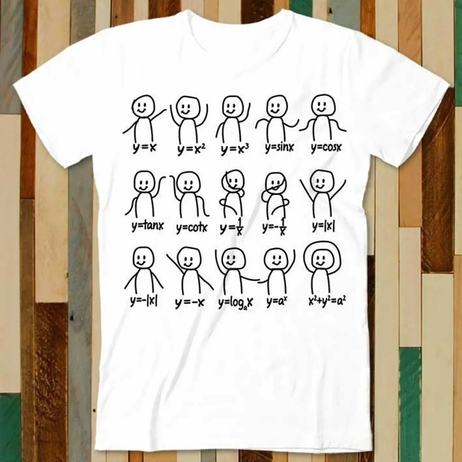 Funny Algebra Dance Graph Figures Math Equation T Shirt Adult Retro Design Vintage Top A4838 vintage Washed streetwear graphic