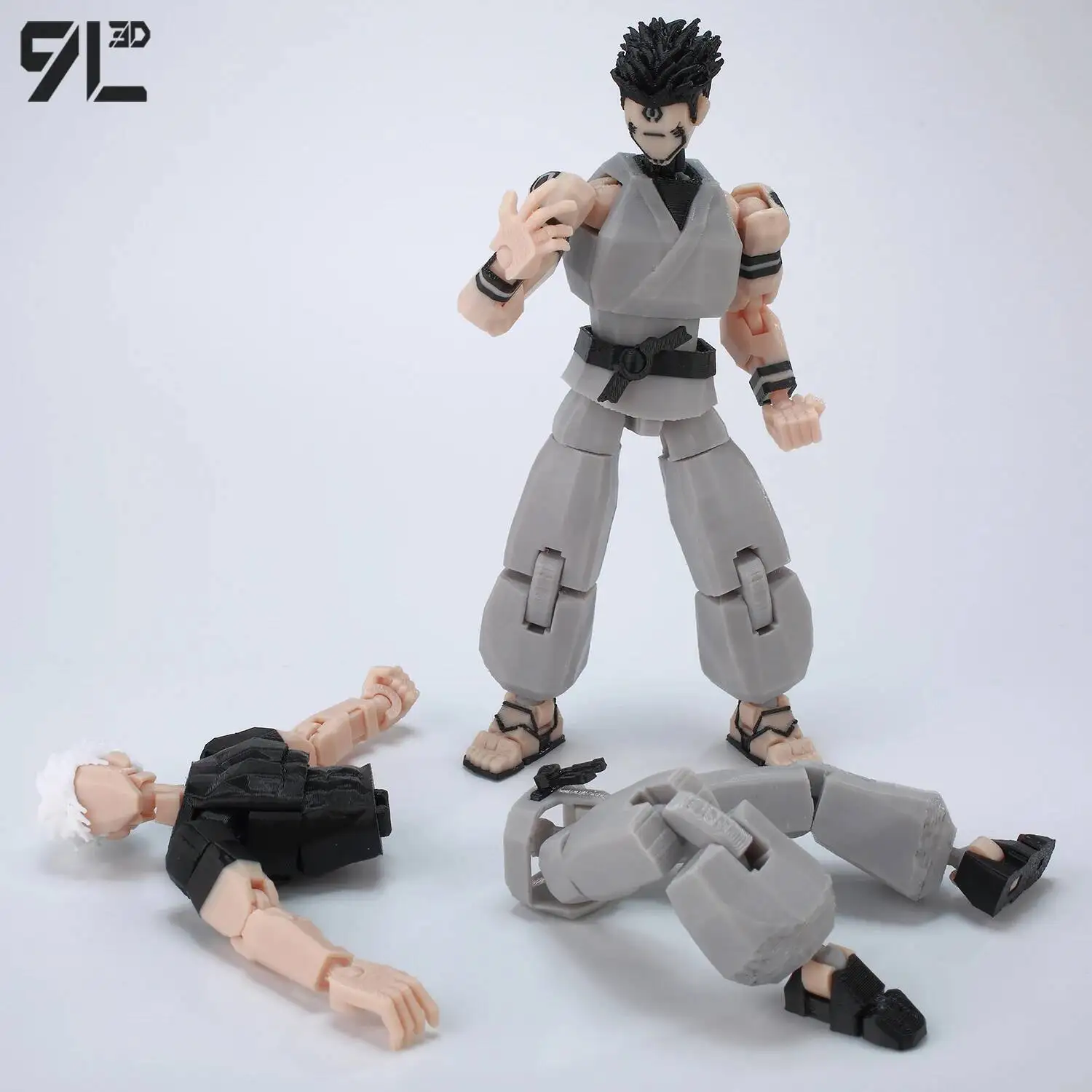 Figurine factice Titan13 multi-articulée 9L3D, Jujutsu Kaisen, échelle à collectionner, armes détachables, décor anti-Stress