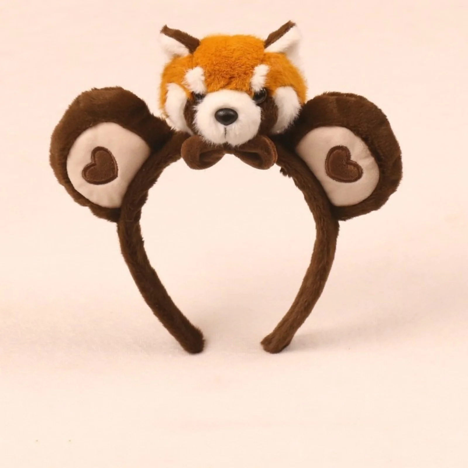 قطعة واحدة من عصابة رأس الراكون اللطيفة للنساء: مشبك شعر الباندا الأحمر الكرتوني الإبداعي، عصابة رأس لغسل الوجه، إكسسوار للشعر للذهاب
