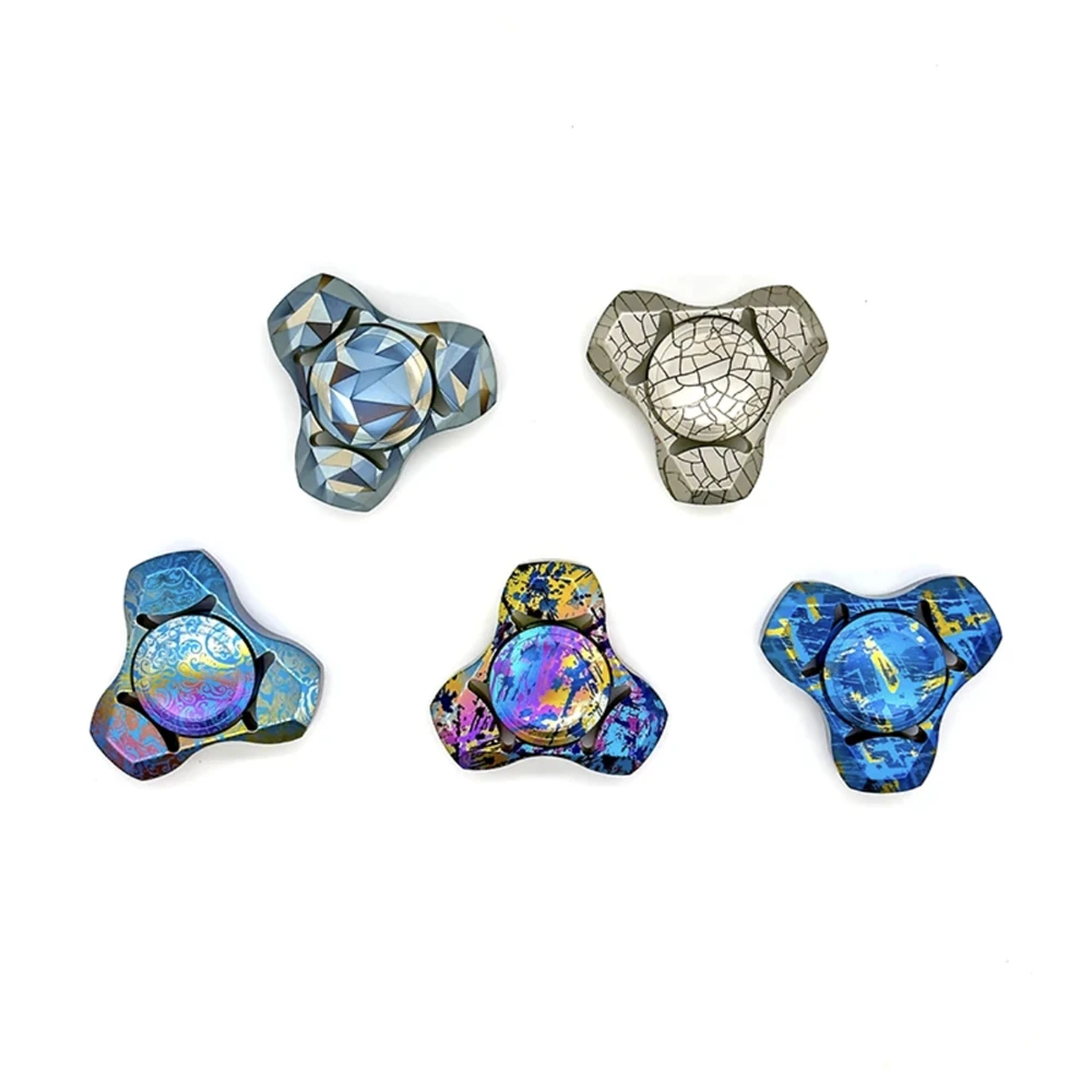 Titanium Alloy Fidget Spinner EDC Toys Slider Anti Stress Hand Spinner for Kids Teens ADHD Anxiety Relief Sensory Toys
