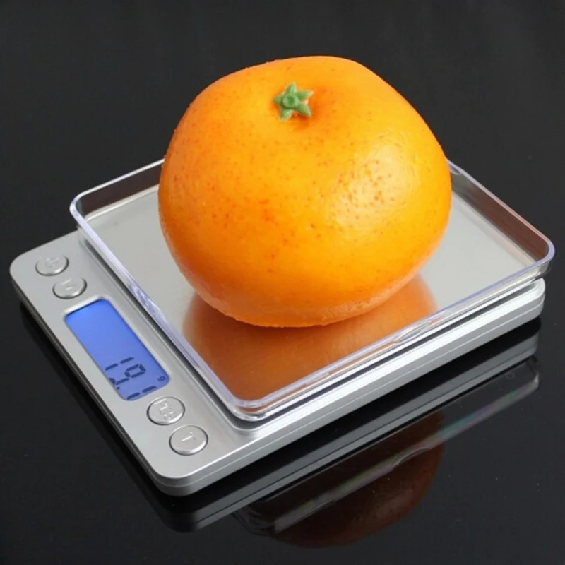 Báscula Digital báscula electrónica  peso 3kg 0,1g estuche  bolsillo báscula  joyería balanza  cocina  alimentos plata