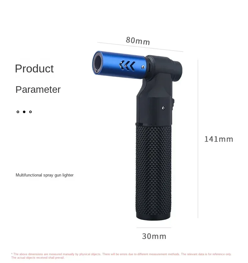 HONEST Gasfeuerzeug Jet-Butan-Zigarrenanzünder Winddichtes Küchenfeuerzeug Metall-Schmuckschweißfeuerzeug Outdoor-Gadgets für Männer – Detail 14