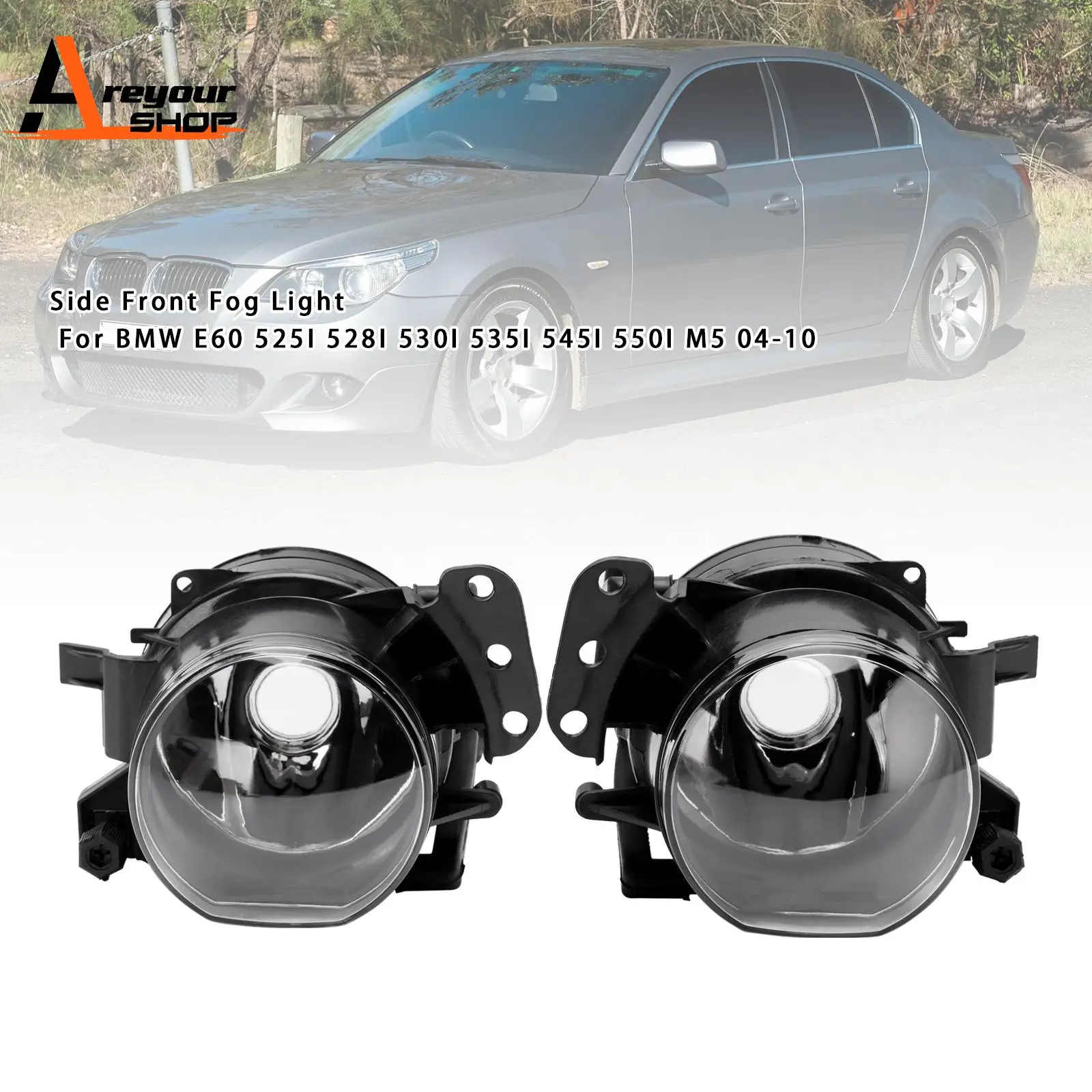 

Пара передних противотуманных фар для BMW E60 525I 530I 535I 545I 550I M5 2004-2010 63177897187