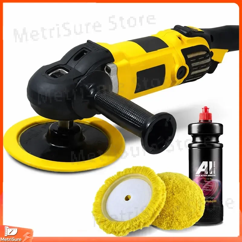 7 Inch Car Polisher 1250W Dual Action Random Orbital Polisher with Backing Plate for Removing Scratches Swirl Marks Oxidation