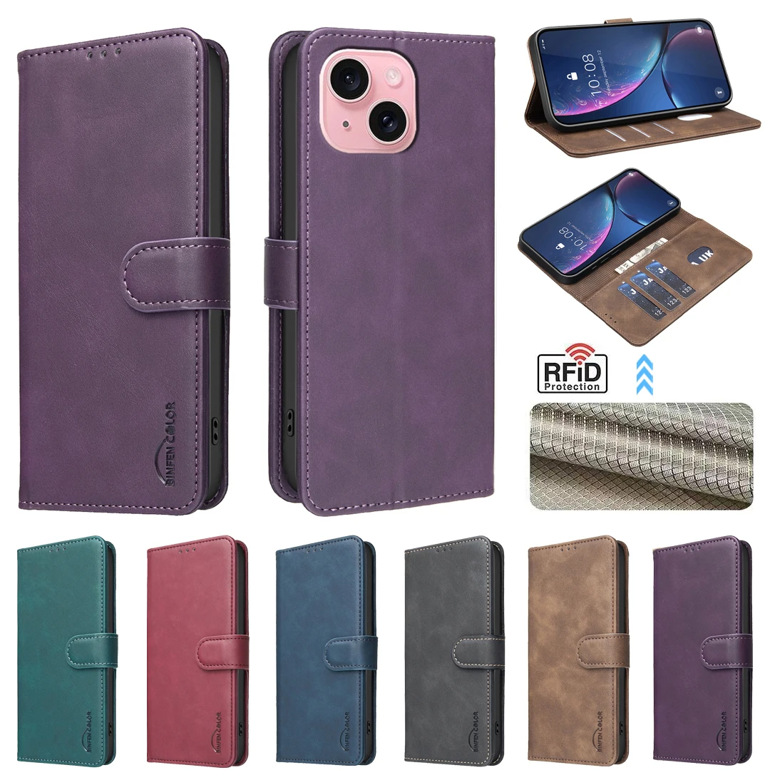 Luxury Matte Flip Leather Phone Case For Tecno Spark Go 3 40 30 20 40c 20c 30c Pop 10 9 8 Pova 7 Ultra Pro 5G Anti-theft Cover