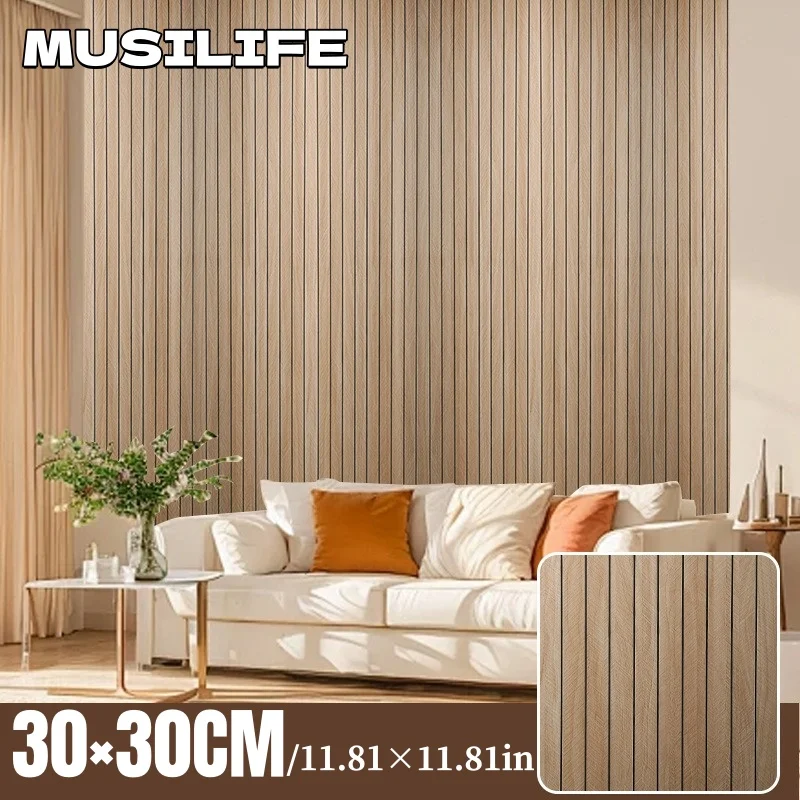 

Imitation Wood Grain Self-adhesive Wall Panels for Living Room Bedroom Decoration Peel and Stick Wallpapers for Wall Renovation