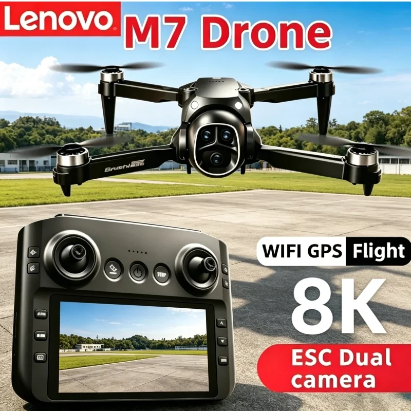 

Lenovo M7 RC Foldable Drone 8K HD Dual Camera Professional Aerial Photography Portable Quadcopter With WiFi Function