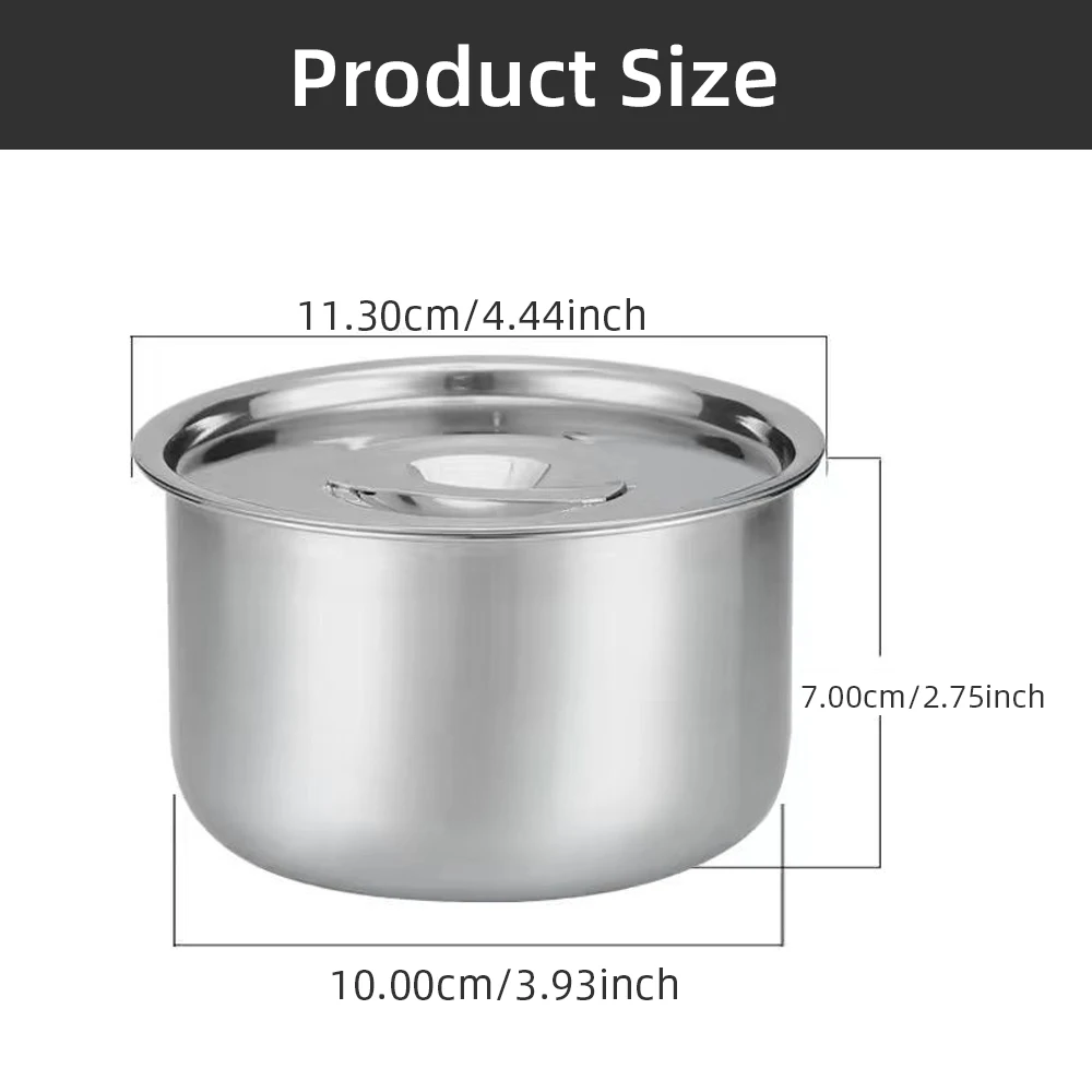 304 Stainless Steel Steamed Egg Bowl With Lids Fruit Salad Dessert Soup Bowl Tableware Ramekin Pudding Container Baking Mini Pot