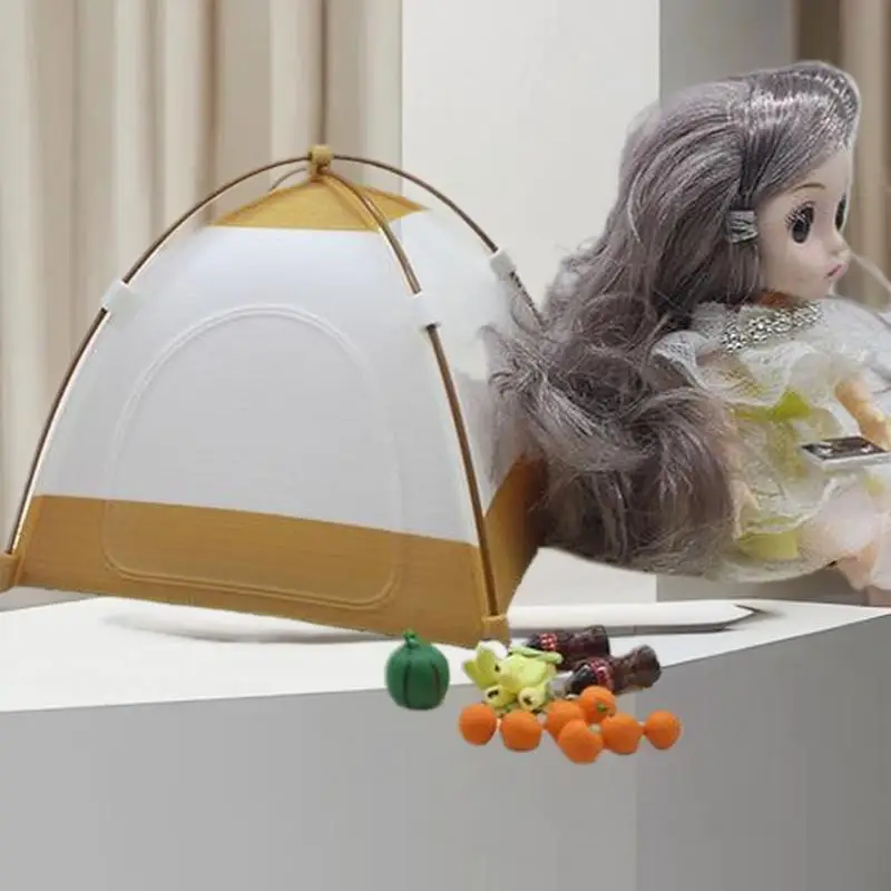 

Декоративная игрушка для кукольного домика: миниатюрная модель палатки для путешествий в масштабе 1:12