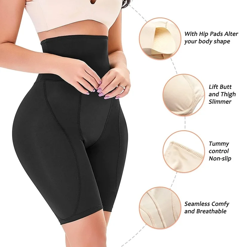 Hip Pads for Women Shapewear Butt Lifter Body Shaper with Butt Pads Hip Padded Shapewear Enhancer to Make Butt Bigger Daily Wear