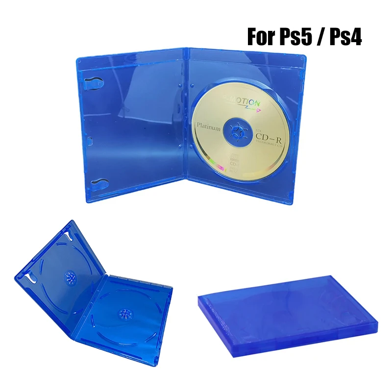 Latest 1Pcs CD Game Case Protective Box Compatible For Ps5 / Ps4 Game Disk Holder Disk Case CD DVD Discs Storage Box Cover