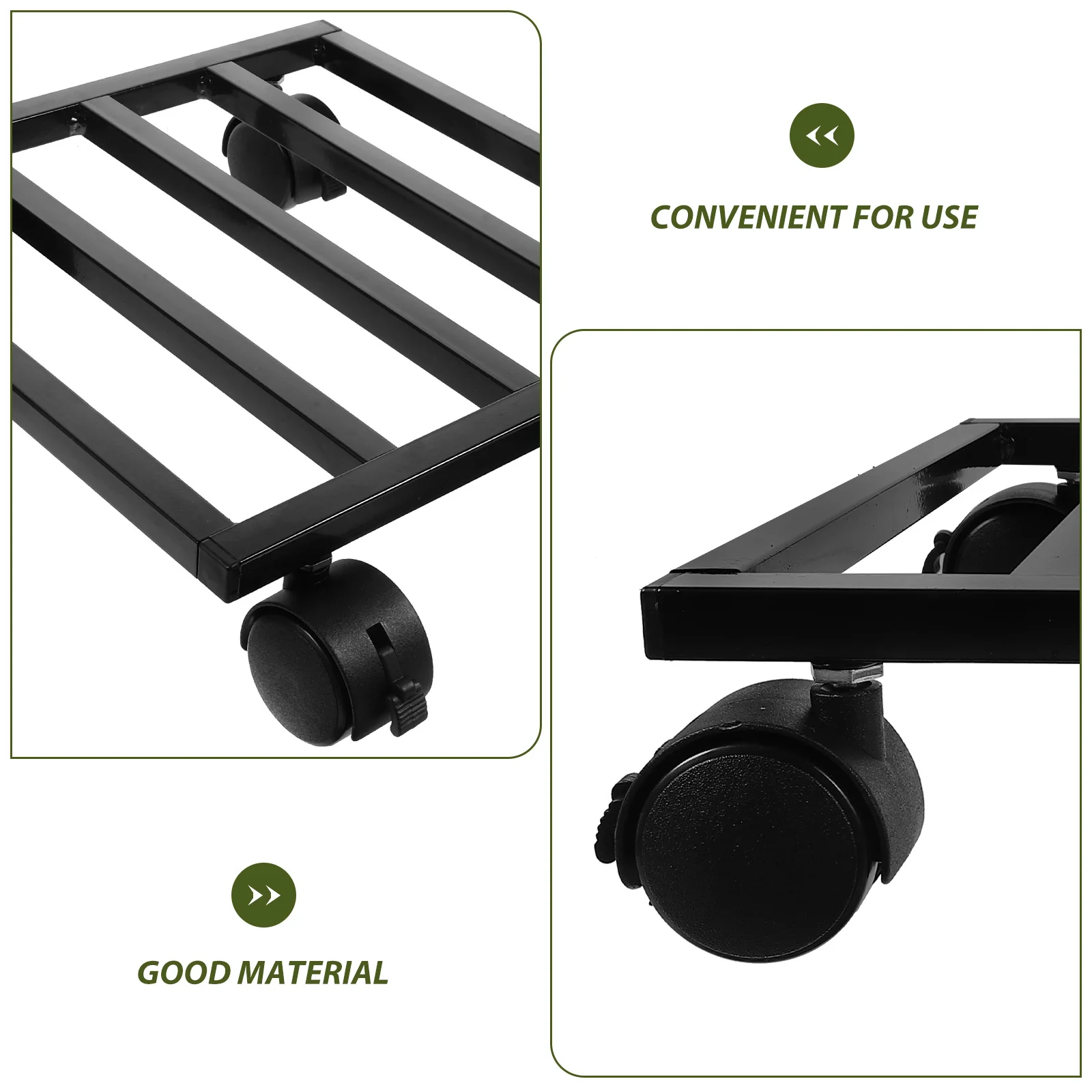 حامل نباتات عالي التحمل، صينية زهور، قاعدة نباتية متحركة، حامل زراعة متحرك، حامل زهور، صينية زهور بعجلات #3