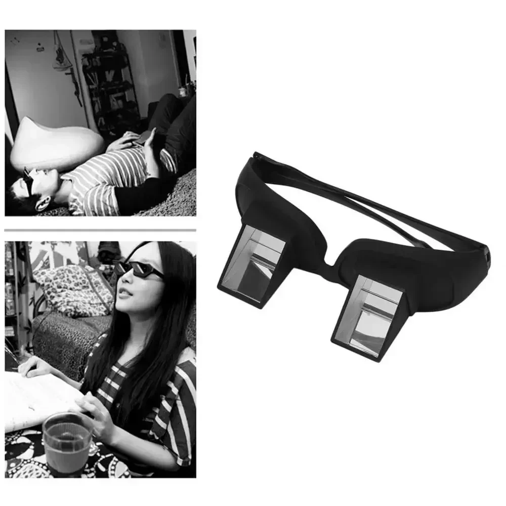 Gafas de Lectura para Ver Sentado o Acostado, Gafas Prismáticas Horizontales para Leer en la Cama, Ver Televisión y Ver Contenido en Alta Definición
