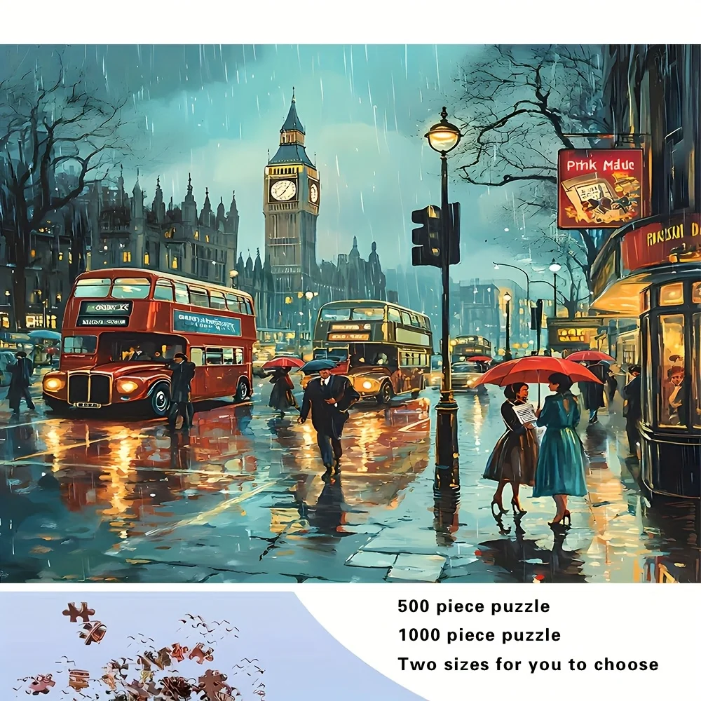 500/1000pcs Adult Puzzle, High Quality, Relaxing Fun Family Game, Perfect for Birthdays, Christmas, Halloween, Best Gift Choic