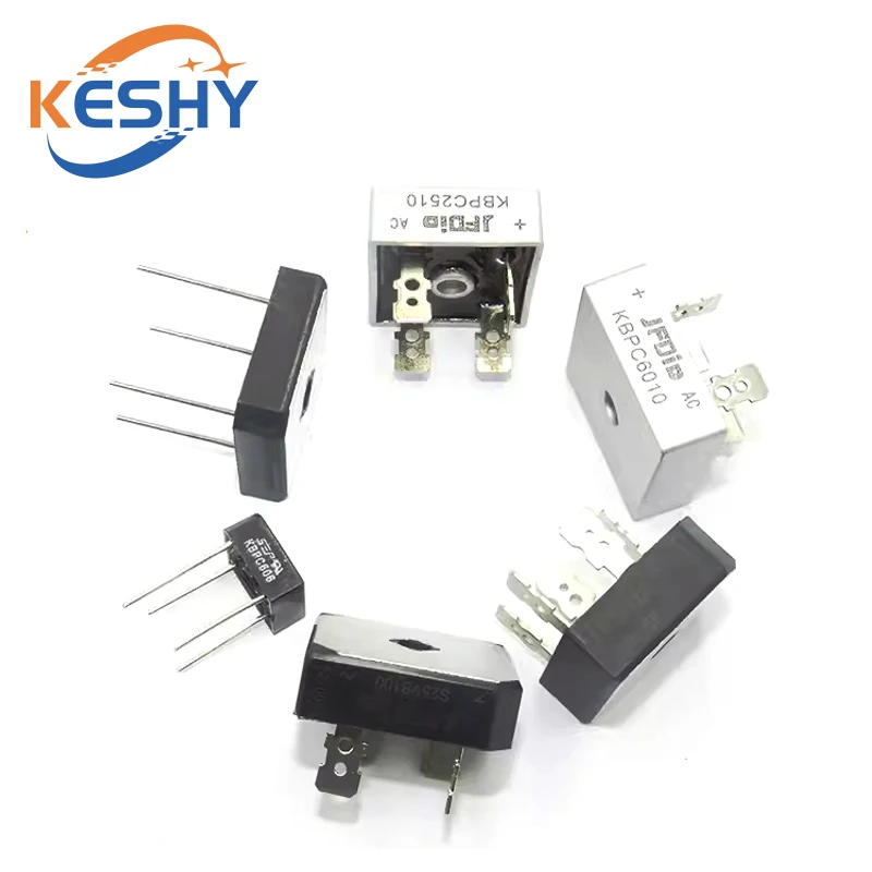 KBPC5010 Diode Bridge Rectifiers Diodes KBPC 606 610 1010 1510 2504 2508 2510 3504 3506 3510 GBPC 5010 W SKBPC3516 Power Diodes