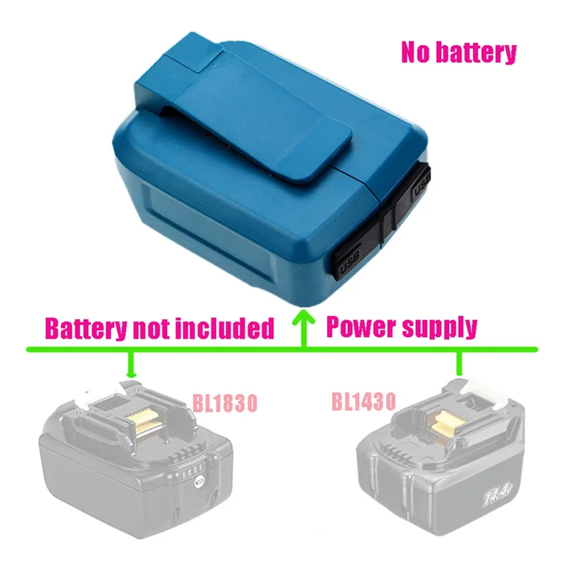 

A26F-ADP05 USB Power Adapter Formakita BL1430 Battery Adapter Forhongsong Adapter Forjiangmi